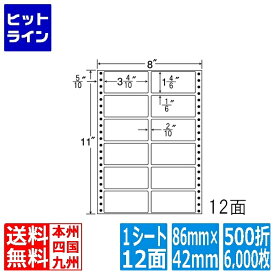 【スーパーセールP最大36倍】6/11 AM1:59まで ナナラベル ナナフォーム Mタイプ 3 4/10" ×1 4/6" (86mm×42mm) 8" ×11" (203mm×279mm) 500折(6,000枚) MM8G