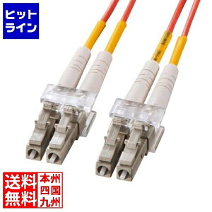 サンワサプライ メガネ型光ファイバケーブル(マルチ50μm、LC×2-LC×2、15m) HKB-LCLC5-15N