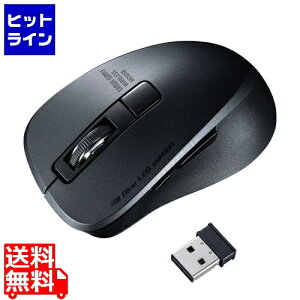 �T�����T�v���C �É����C�����X�u���[LED�}�E�X(5�{�^���E�u���b�N) MA-WBL153BK