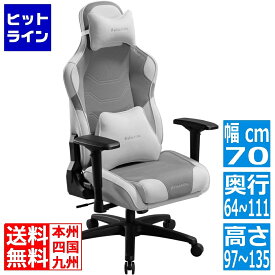 バウヒュッテ ゲーミングチェア ホワイト【大型商品につき代引不可・時間指定不可・返品不可】 G-571-WH