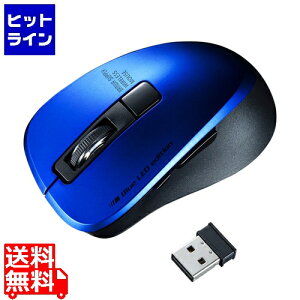 �T�����T�v���C �É����C�����X�u���[LED�}�E�X(5�{�^���E�u���[) MA-WBL153BL