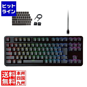 �y���������}���\���z1/16 AM1:59�܂� �G���R�� �Q�[�~���O�L�[�{�[�h �yV custom�z ���E���P�[�u�� RGB ���J�j�J�� ( �⎲ / �X�s�[�h���j�A ) ���{��z�� �e���L�[���X �u���b�N TK-VK310SBK