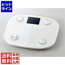 エレコム 体組成計 体重計 ヘルスメーター デジタル表示 コンパクト 専用アプリ有 エレコム ホワイト HCS-FS03WH