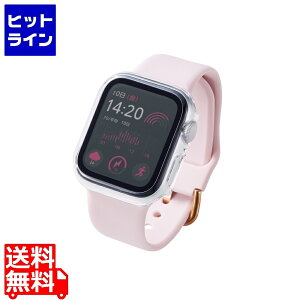 �G���R�� �A�b�v���E�H�b�` �J�o�[ Apple Watch SE ( ��2���� / ��1���� ) / Series 6 / 5 / 4 40mm �t���J�o�[ �S�����K���X �S�ʕی� �t�� ���� �ϏՌ� ���ʌ��� �N���A AW-20SFCGOCR