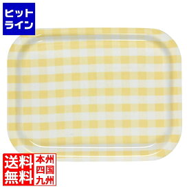 要エントリ【5/15限定当選確率2分の1！1等最大100%ポイントバック】　 タツクラフト Rトレー ミルキーチェック(L)イエロー(ノンスリップ加工)