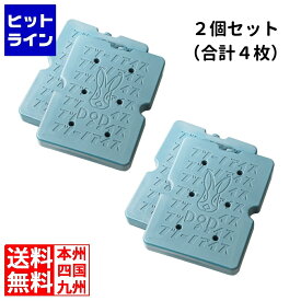 要エントリ【11/14 10時～11/16限定当選確率2分の1！1等最大100%ポイントバック】　 DOD お得なDODセット 保冷剤 フツーノアイスXLサイズ 「らびったーも愛用。ならべてかわいい保冷剤セット」ブルーグレー 4個セット(2個入x2)