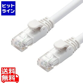 【4月18日最大P28.5倍(当店P+感謝デー+SPU)】 エレコム LANケーブル/CAT6A/スタンダード/5m/ホワイト LD-GPA/WH5