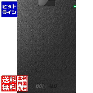 �y���������}���\���z4/17 AM9:59�܂� �o�b�t�@���[ �~�j�X�e�[�V���� USB3.1(Gen.1)�Ή� �|�[�^�u��HDD �X�^���_�[�h���f�� �u���b�N 1TB HD-PCG1.0U3-BBA