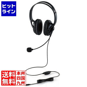 �G���R�� �w�b�h�z�� �w�b�h�Z�b�g ���w���� �}�C�N�t�� �L�� 4�� 3.5mm�ڑ� �X�e���I ���� �I�[�o�[�w�b�h �y�� �y Windows Mac Chrome ���Ή� �z �u���b�N HS-HP02STBK