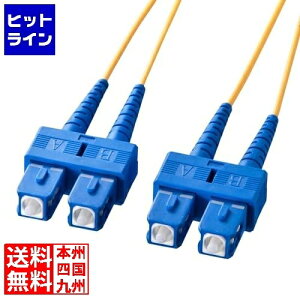 要エントリ【10/25限定当選確率2分の1!1等最大100%ポイントバック】  サンワサプライ メガネ型光ファイバケーブル(シングル8.6μm、SC×2-SC×2、10m) HKB-SCSC1-10N