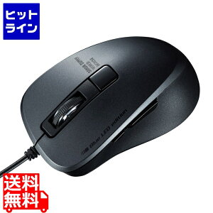 �T�����T�v���C �L��Type-C�u���[LED�}�E�X(5�{�^���E�É��^�C�v) MA-BLC156BK