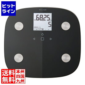 【お買い物マラソン】08/11 AM1:59まで エレコム ECLEAR 体組成計 ブラック HCS-FS010BK