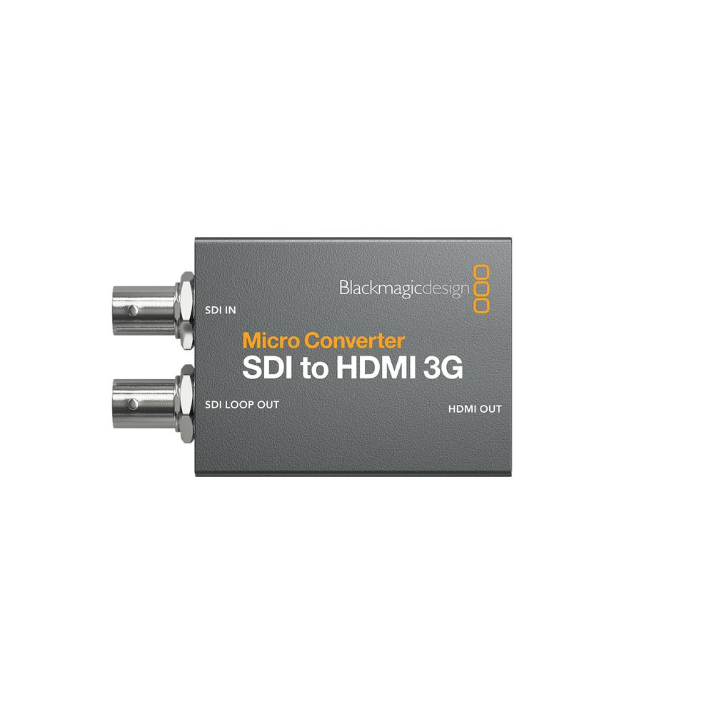 プロ仕様のモニタリング用に設計されたコンバーター マーケット 17ポイントの3D LUTでモニターのキャリブレーションを実行でき 完売 SDIループ出力に3D LUTを出力可能 BlackmagicDesign Micro to パワーサプライなし 3G HDMI Converter SDI