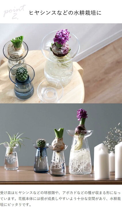 楽天市場】花瓶 AQUA CULTURE VASE Sサイズ ガラス キントー KINTO 
