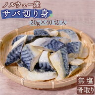 ひとま 無添加 天然 無塩 さば 鯖 切り身 20g 40切 800g ノルウェー産 魚 骨取り 骨なし サバ 冷凍 バラ…