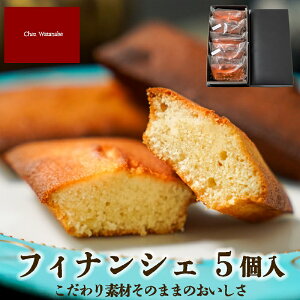 ひとま フィナンシェ 5個入 (プレーン3個・ショコラ2個) 【シェ・ワタナベ】 お取り寄せ 焼き菓子 おやつ スイーツ フランス菓子 ギフト 手土産 箱入り 常温保存可 お配り プチギフト ギフト