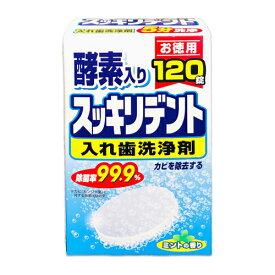 ライオンケミカル　スッキリデント　入れ歯洗浄剤　120錠【衛生 健康 義歯 口内 清潔 入れ歯】
