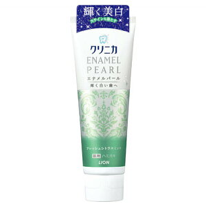 ライオン クリニカ エナメルパール フレッシュシトラスミント 130g【歯磨き 歯磨き粉 美白 食後 毎日】