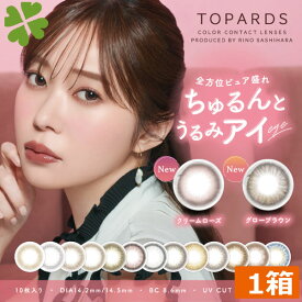 カラコン トパーズ TOPARDS (10枚入)×1箱 指原莉乃 プロデュース 1日使い捨て ワンデー カラーコンタクト さっしー