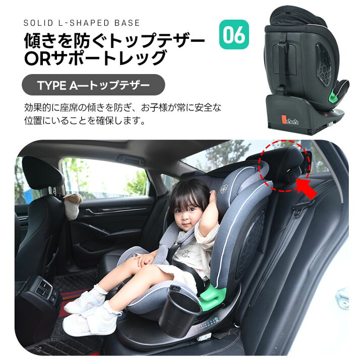 楽天市場】チャイルドシート トップテザー サポートレッグ 新生児 