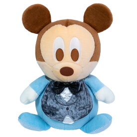 ミッキーマウス ベビー のフォーマル姿ウェイトドール 1体 両足裏刺繍入り ウェルカムドール - ディズニー Disney 親ギフト 出産祝い 結婚式 披露宴 誕生日プレゼント 1万日記念日