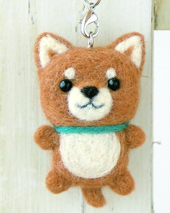 楽天市場】スターターセット付き チワワと柴犬のふわふわマスコットの  