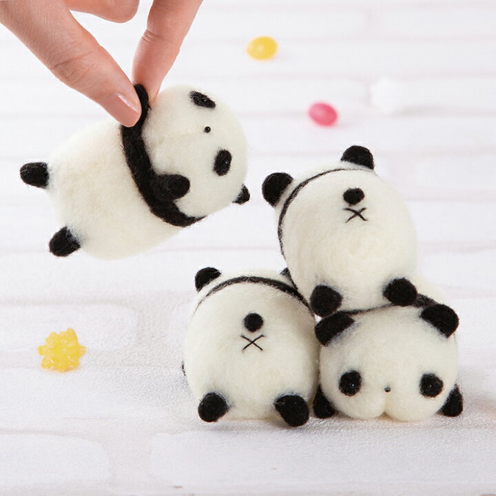 楽天市場 アクレーヌスターターキット付き パンダ4体おしりフェイスのマスコット手作りキット アクレーヌ ぬいぐるみ マスコット 自由研究 Hitomiの幸せデリバリー