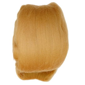 羊毛フェルト玉「ソリッド」63 黄土色（ライトブラウン）50g×3玉セット メリノウール100％ 手芸 手作り 毛糸玉 フェルト羊毛