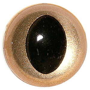 ぬいぐるみ・マスコット用の猫の目ゴールド 7.5mmまたは9mm 6個(スチロール製キャッツアイ)差し込み式 ワッシャー付き 縫いぐるみ用 フェルト手芸 手作りキット diy 金色の目