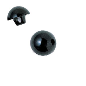 ぬいぐるみ・マスコット用の目ブラック(プラスチックアイ)縫い付け式 4mm-13.5mmのうちの1サイズ※サイズにより個数が異なります(24-36個)縫いぐるみ用 フェルト手芸 手作りキット diy 黒