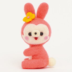 レトロ うさぎ 手作りキット フェルト手芸 ピンク ラビット ウサギ 卯年 バニー