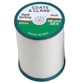 キルト糸 白糸 40番手 228m巻 手芸 ハンドメイド キルティング用 パッチワーク用 裁縫道具 縫い糸 COATS&CLARK