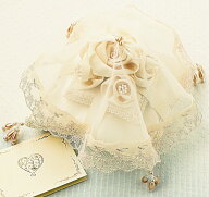 ベール付き ローズ リングピロー 手作りキット シャンパンゴールド 結婚式 結婚祝い