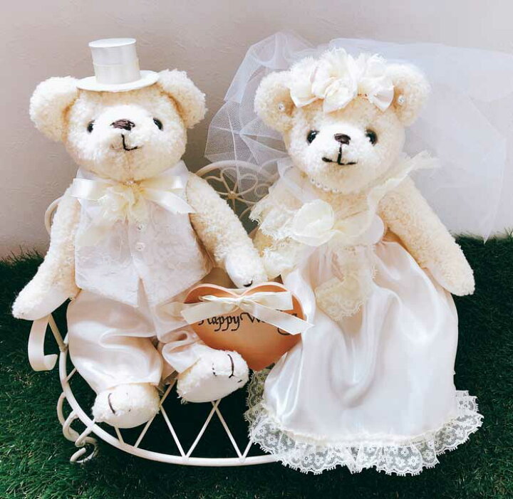 楽天市場 針 綿0g付き ウェルカムボードにもなる ウェディングベア手作りキット クリーム メモリアルウエルカムベア ウェルカムドール くま ぬいぐるみ 手芸パック 結婚式 結婚祝い Hitomiの幸せデリバリー