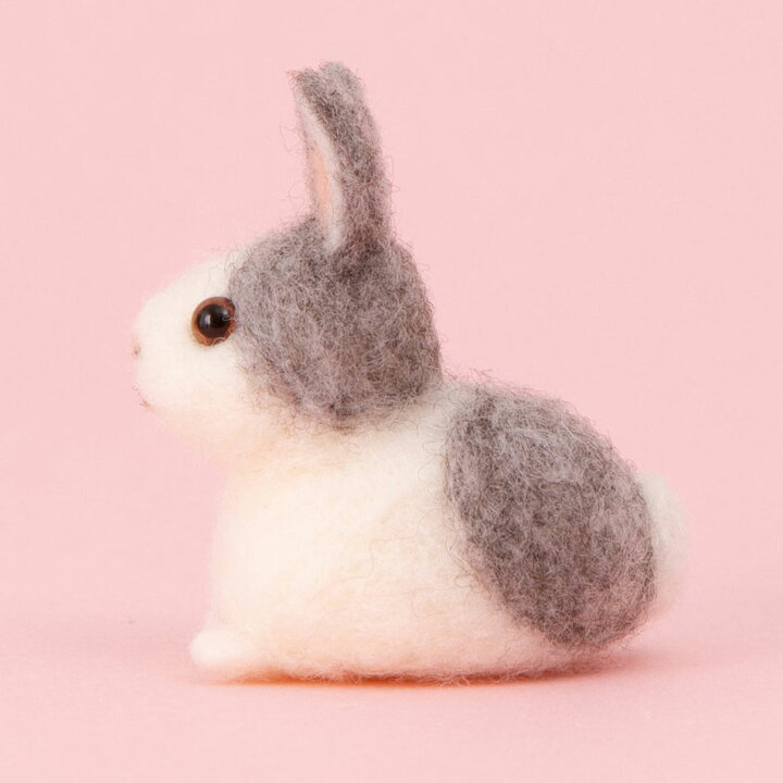 楽天市場】赤ちゃんウサギ 手作りキット うさぎ3匹 フェルトマスコット 