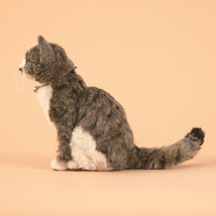 楽天市場】本物そっくりなリアル猫 キジトラ 手作りキット 出来上がり 