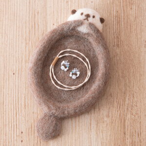 ラッコ の トレー 手作りキット 羊毛フェルト手芸 アクセサリートレー 小物入れ フェルトマスコット