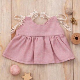 ぬいぐるみ用 の 洋服 ピンクのワンピース（肩リボン結び）手作りキット 手芸 趣味 自由研究 きせかえ用 着せ替え 人形