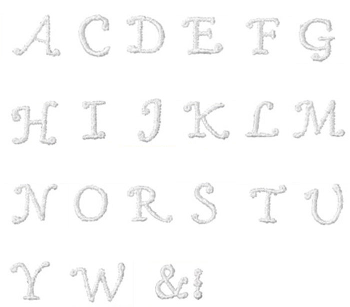 刺しゅうのような仕上がり 市販 世界でひとつの手作りに イニシャルレース 刺繍モチーフ 買収 アルファベット プペ1パック１文字６枚入り A-Zのうちローマ字１文字をお選びください