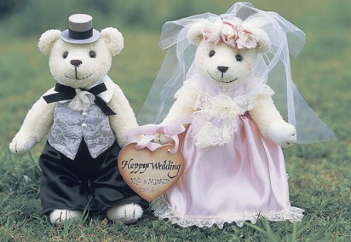 楽天市場 ウェルカムボードにもなるウェディングベア ピンク 手作りキット 結婚式 メモリアルウエルカムベア ウェルカムドール 花嫁diy くま ぬいぐるみ 結婚祝い Hitomiの幸せデリバリー