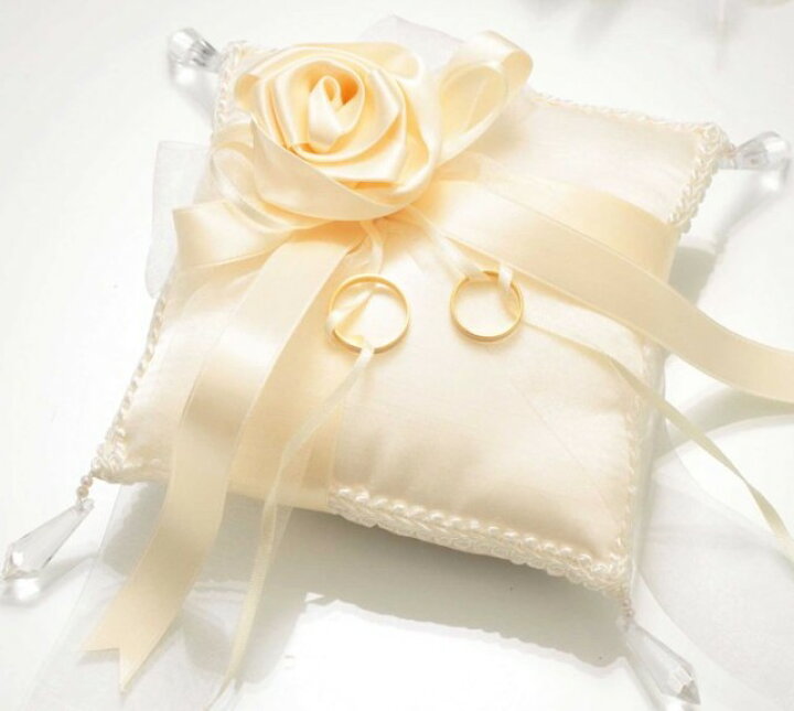 楽天市場 リングピロー手作りキット クリスタルローズのリングピロー スクエア 結婚式 ウェディング 花嫁diy Hitomiの幸せデリバリー