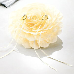 グルーガン付き フィオーレ 薔薇メリアのリングピロー手作りキット シャンパン 結婚式 ウェディング かんたん手芸キット 結婚祝い