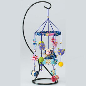 つり台M・綿・ボンド付き 端午の節句のつるし飾り手作りキット（青）ちりめん細工 五月人形 こどもの日 初節句 初誕生日 出産祝い 男の子 鯉のぼり 手芸キット