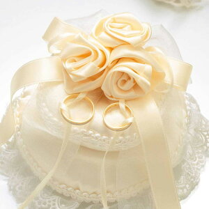 【リングピロー手作りキット】ローズ・スウィートシリーズ　ローズケーキのリングピロー 結婚式 ウェディング 花嫁diy