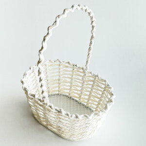 �I�[�o���^�o�X�P�b�g ������15.5cm ������t�� �t�����[�x�[�X �t�����[�K�[�� ���� �J�S �ȉ~ �z���C�g ��