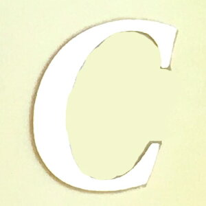 ウェルカムボード用シール単品【アルファベットC】1枚(金色の文字)【結婚式 花嫁DIY ウェディング レセプション ゴールド イニシャル 名前】