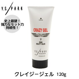 【2本までコンパクト便】Y.S.PARK Professional クレイジージェル 120g ワイエスパーク YSパーク スタイリング剤 ハード