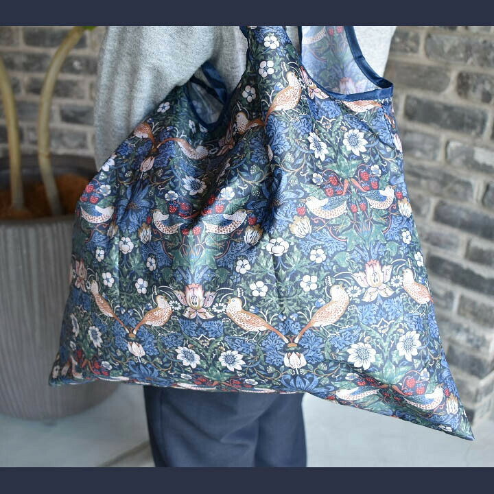 楽天市場】ウイリアムモリス エコバック イチゴ泥棒 横51cm×縦40cm お 