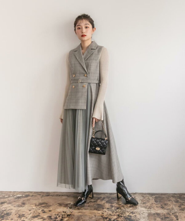 楽天市場】RANDA/ランダ/ジャケットライクワンピース/BD32208 L4【25SS  