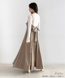 【50%OFF】RANDA/ランダ/カップインバックリボンキャミワンピース/BD35170/YH【25SS】▲△